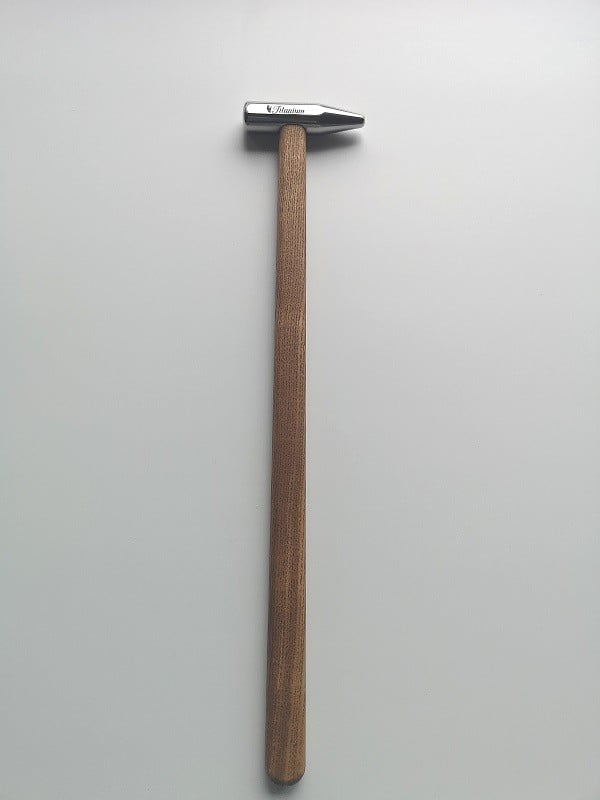 PDR blending hammer Titanium with flat head, handle 37 cm, weight 85 g